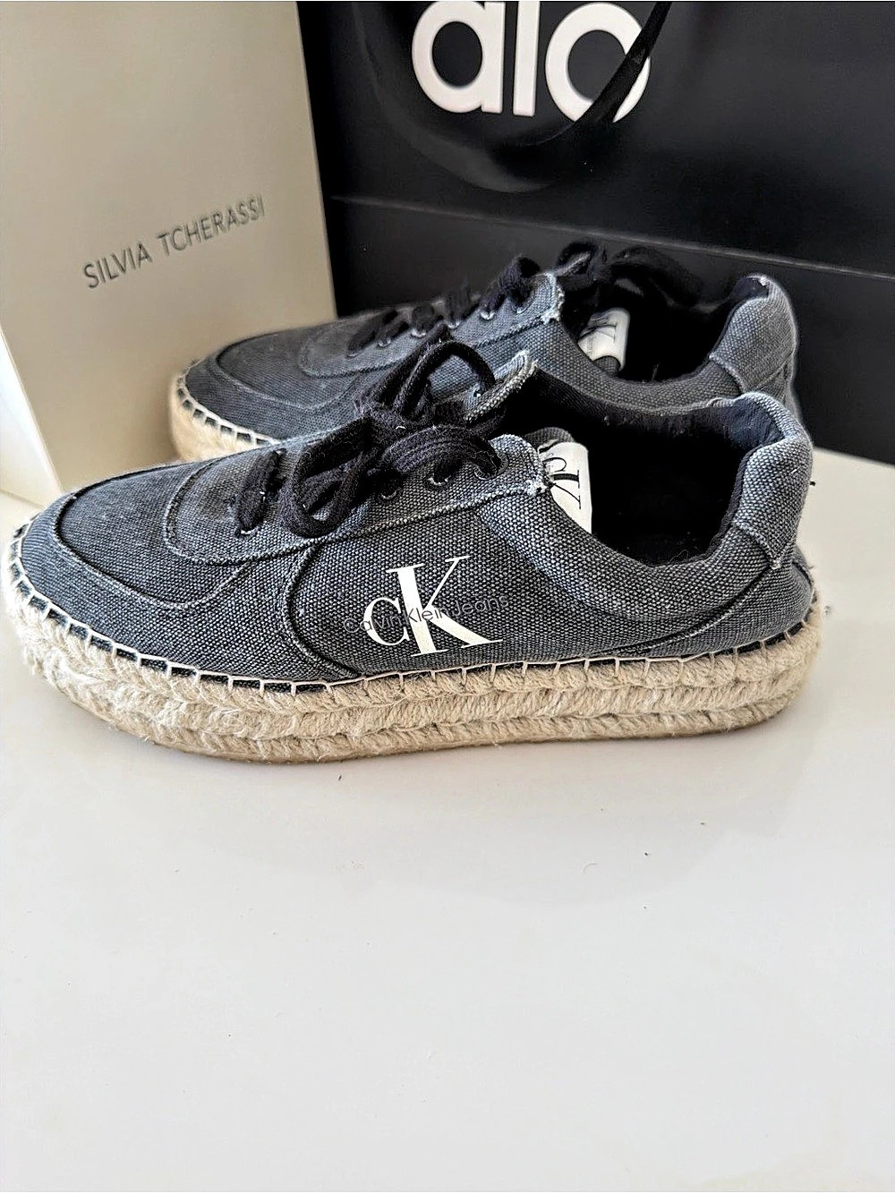 Calvin Klein Black Espadrille Sneakers